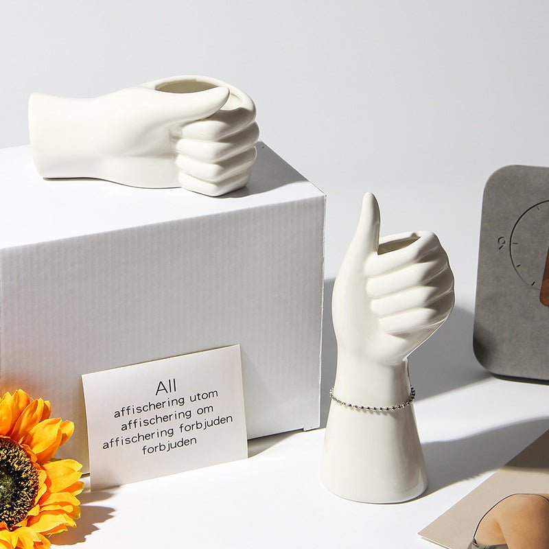 Ceramic Hand Vase