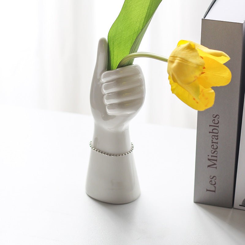 Ceramic Hand Vase