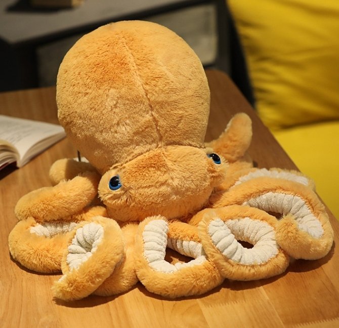 Octopus Plush Toys Brown