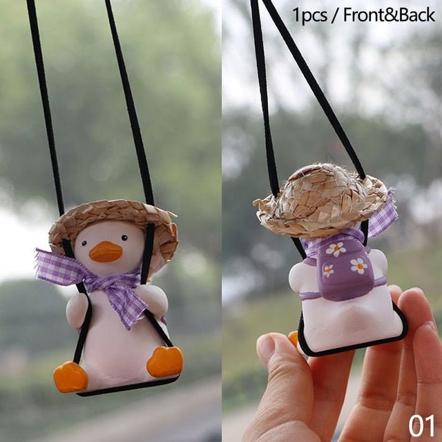 Cute Car Swinging Duck Toy Duck Set