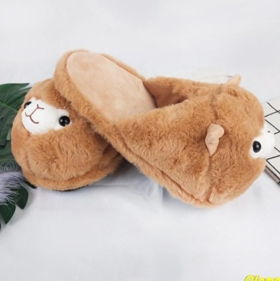 Fluffy Alpaca Cute Warm Slippers