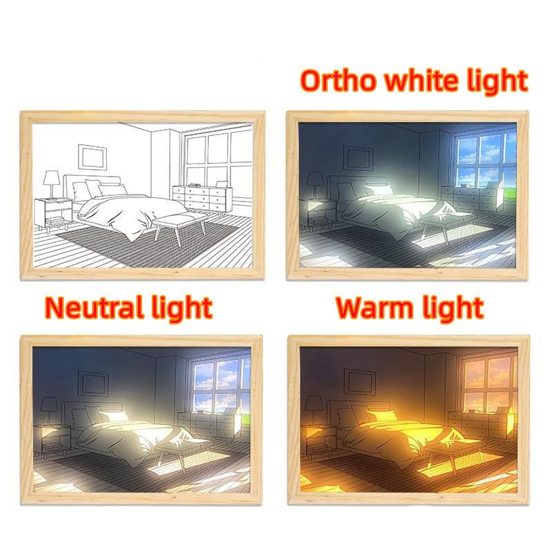LED Sunshine Paintings Outside Window USB