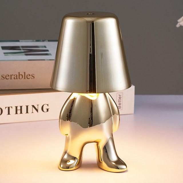 Little Friend Statue Lamps Gold Standing