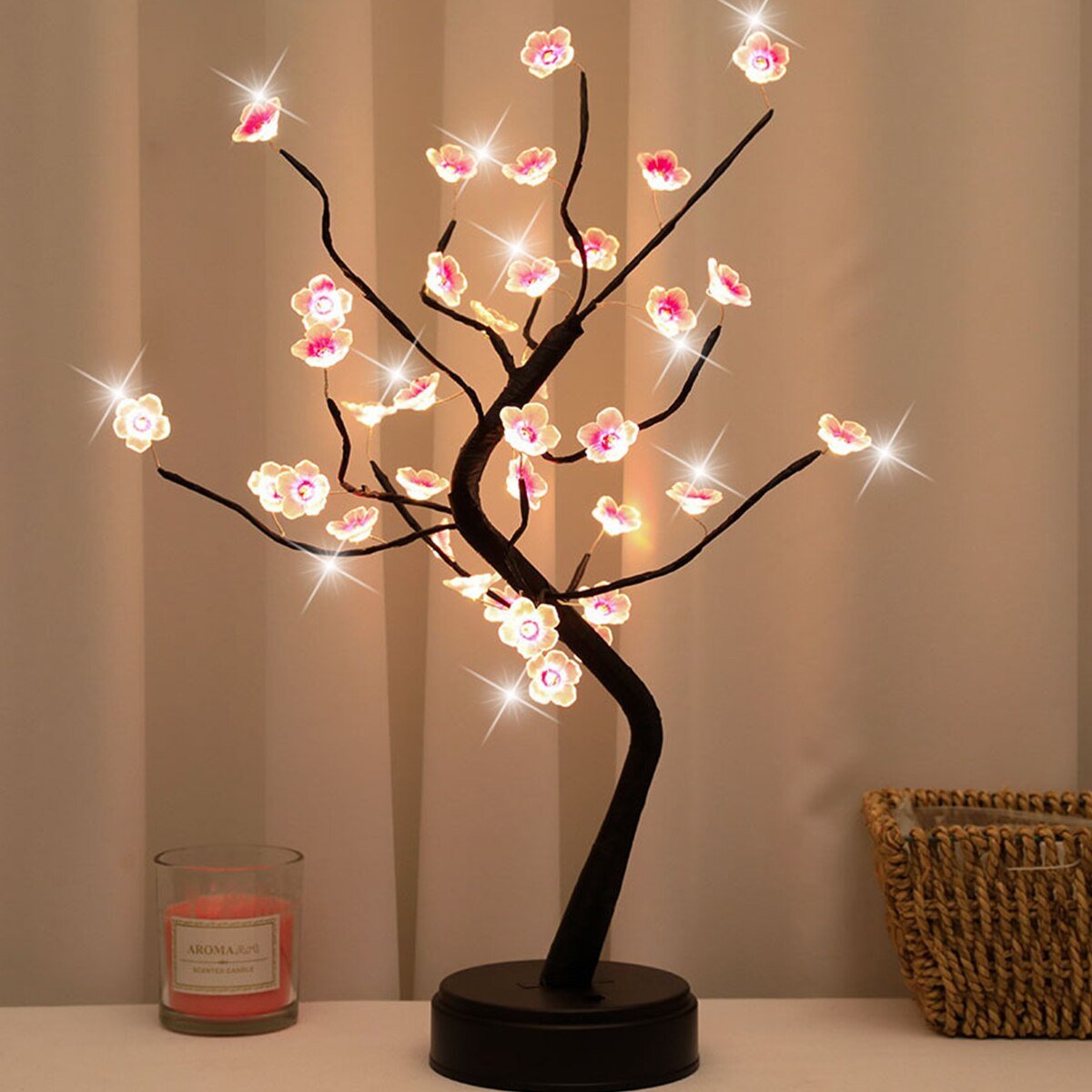 Cherry Tree Lamp Warm White Light