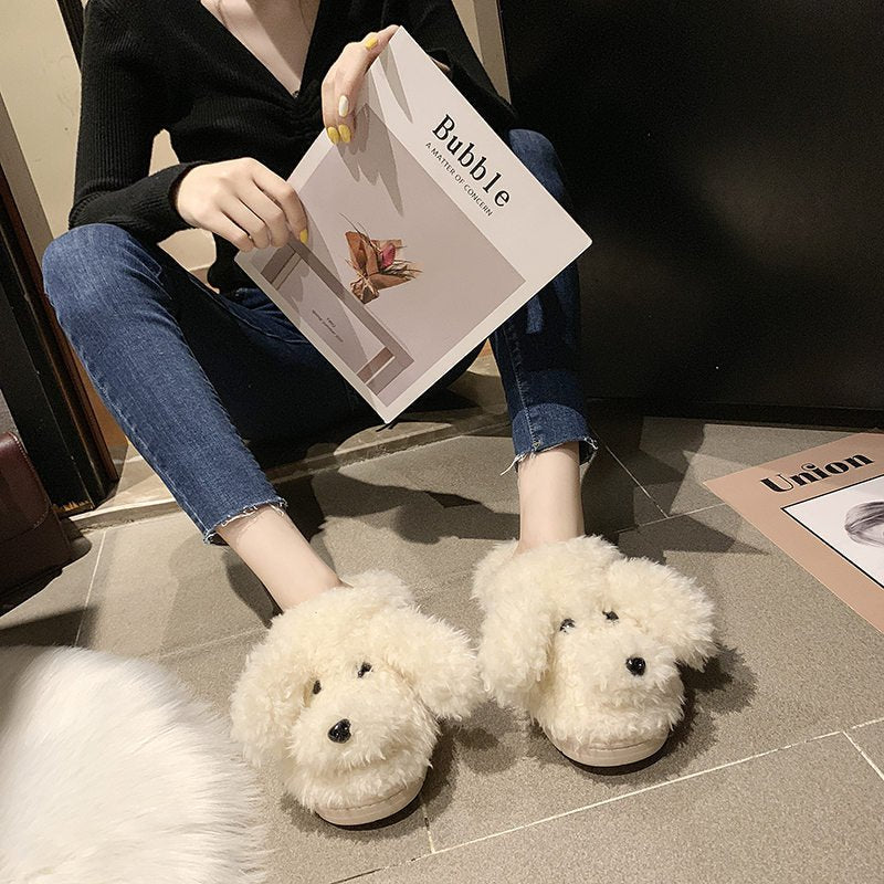 Cotton Dog Slippers