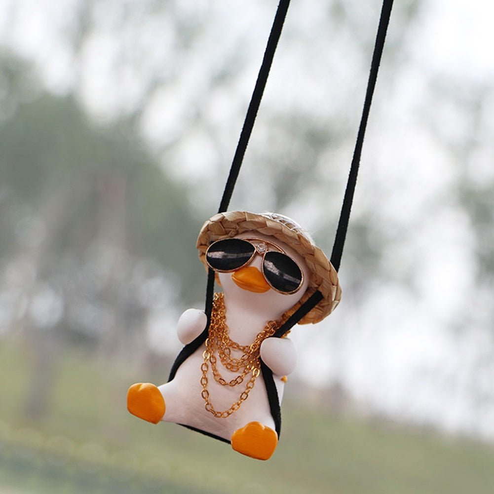 Cute Car Swinging Duck Toy