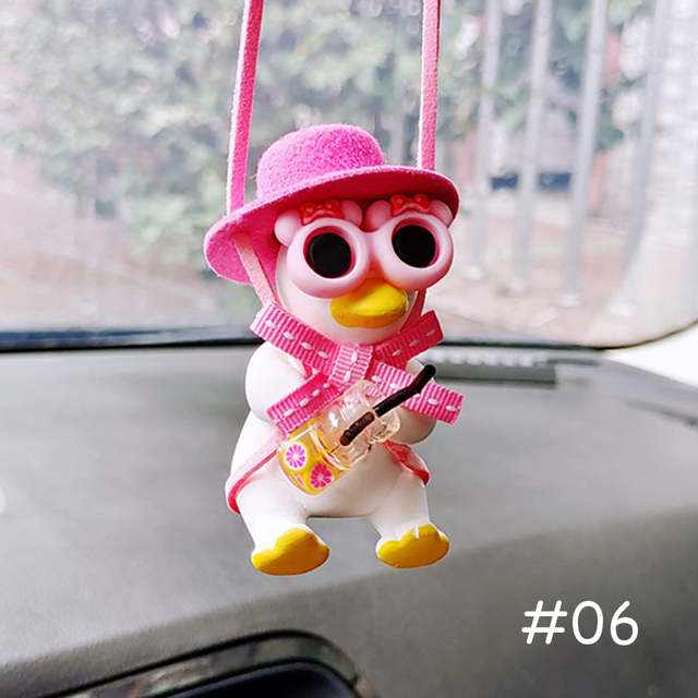 Cute Car Swinging Duck Toy Pink Duck