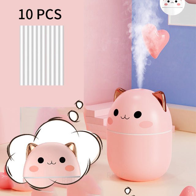 Cute Cat Humidifier A Pink 10pcs