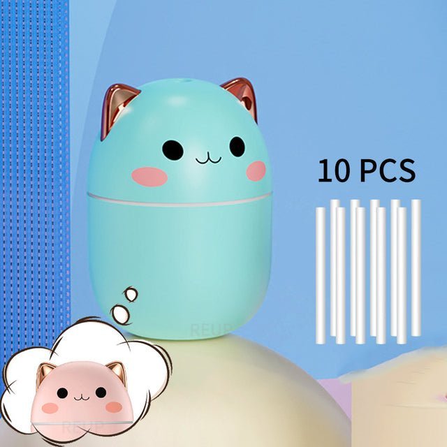 Cute Cat Humidifier A Green 10pcs