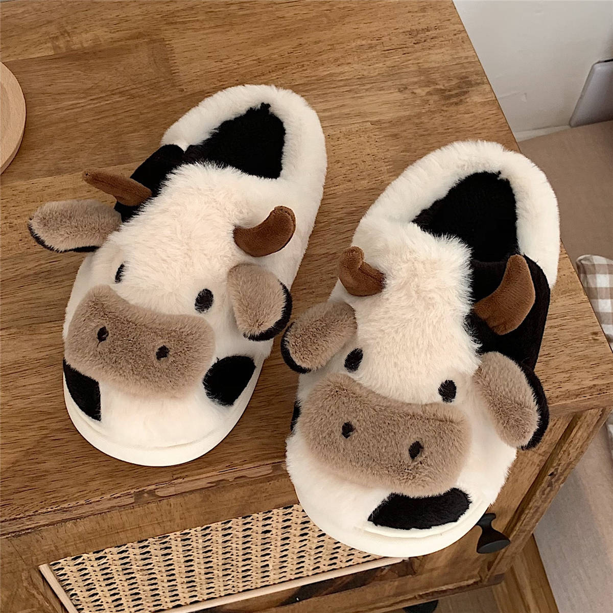 Soft Cow Slippers