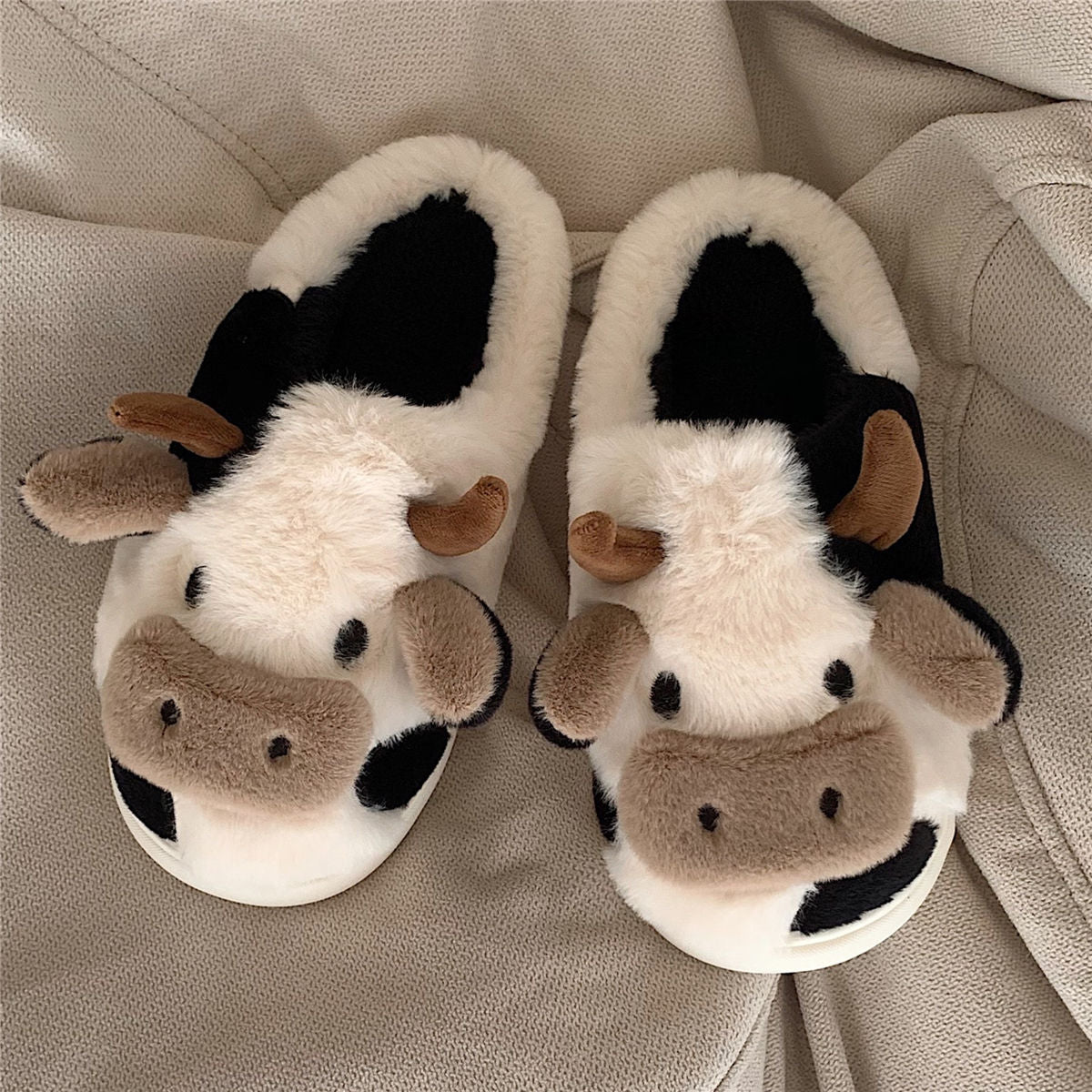 Soft Cow Slippers