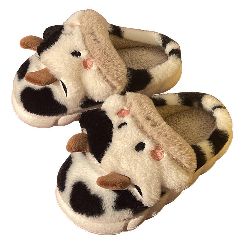 Soft Cow Slippers A White