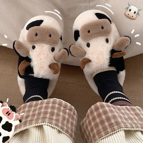 Soft Cow Slippers