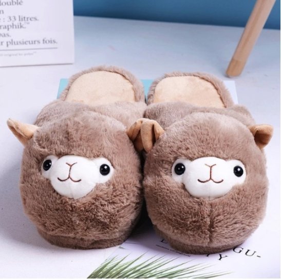 Fluffy Alpaca Cute Warm Slippers