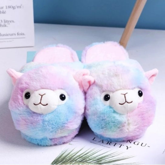 Fluffy Alpaca Cute Warm Slippers