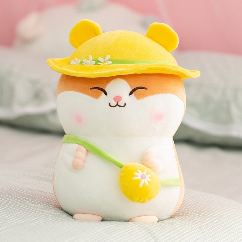 Giant Kawaii Hamster Plush Toy Yellow 40 cm