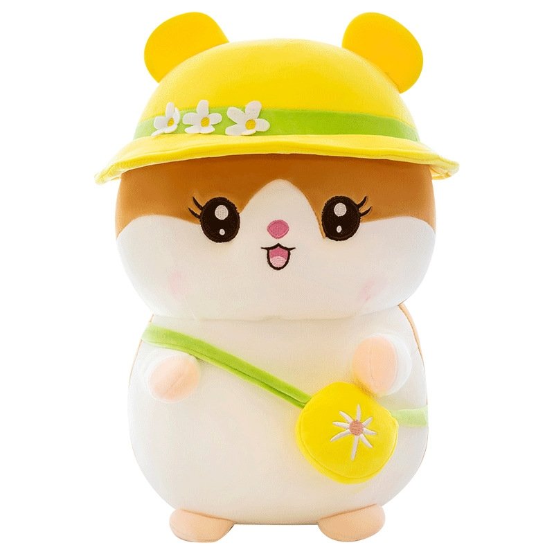 Giant Kawaii Hamster Plush Toy Yellow 65 cm