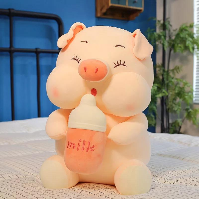 Giant Kawaii Piggy Plush 1 35 cm