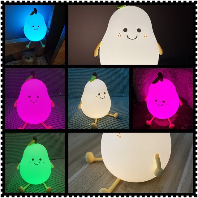 LED Pear Night Light 7 Color Gradient