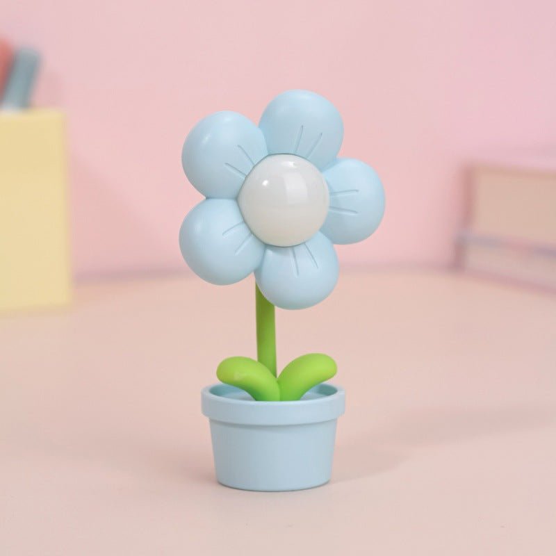 Mini Flower Night Light Blue