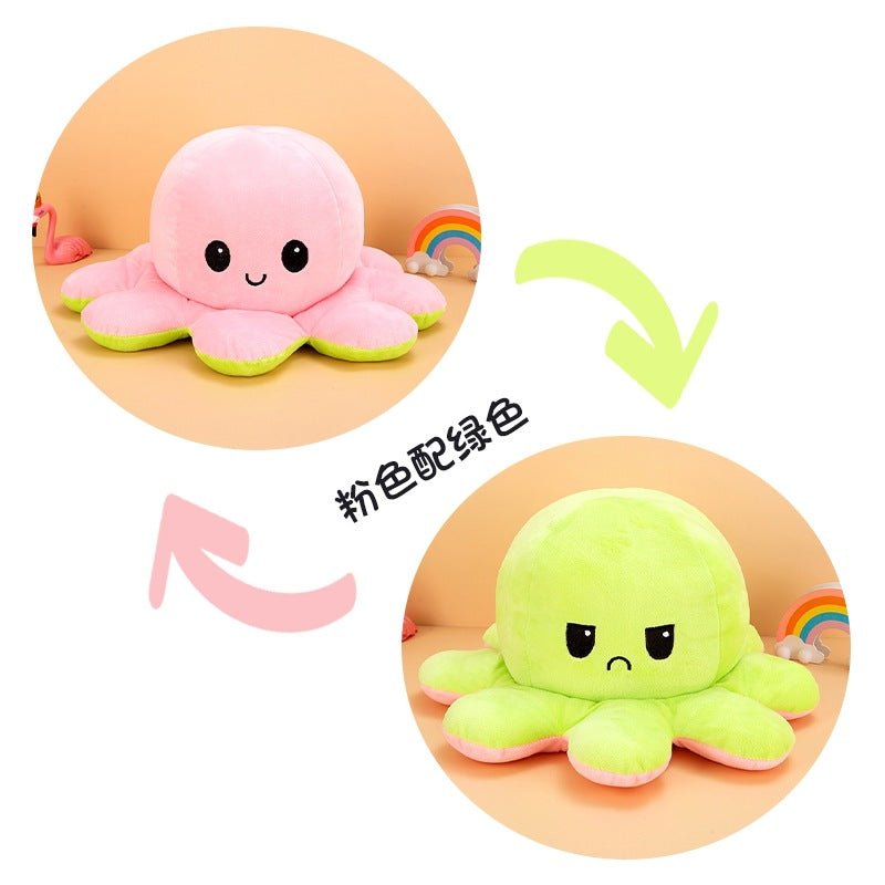 Pepper the Octopus Flip Plushie Fam Pink/Green