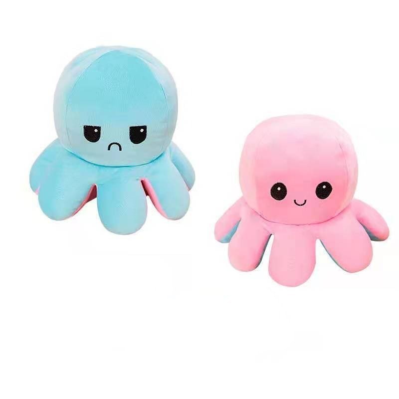 Pepper the Octopus Flip Plushie Fam Light Blue/Light Pink