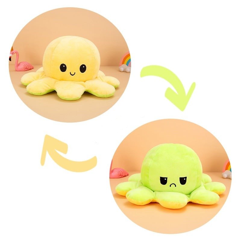 Pepper the Octopus Flip Plushie Fam Yellow/Green