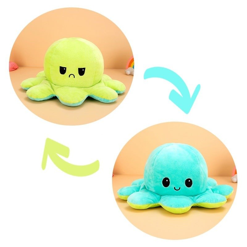 Pepper the Octopus Flip Plushie Fam Green/Blue