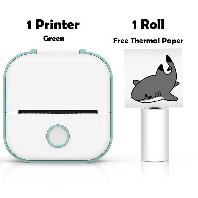 Portable Bluetooth Printer Green Printer