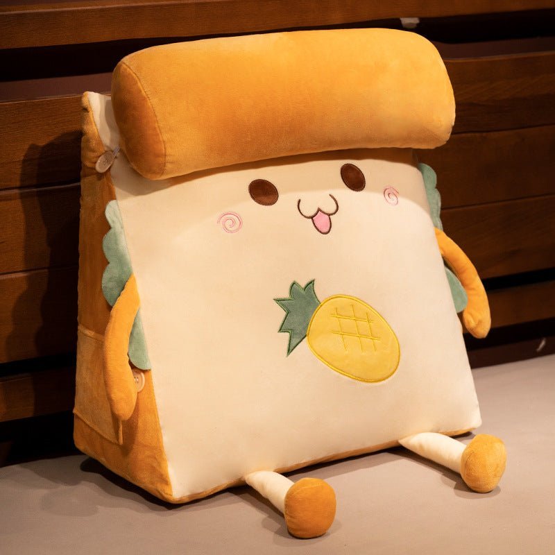 Toastie Back Support Pillow Plush Pineapple 45x45x20cm