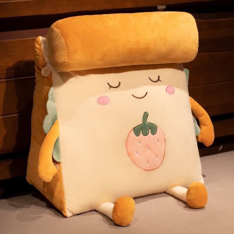 Toastie Back Support Pillow Plush Blushing Strawberry 45x40x25cm