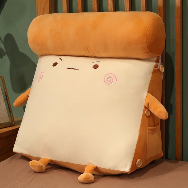 Toastie Back Support Pillow Plush Frown 45x40x25cm