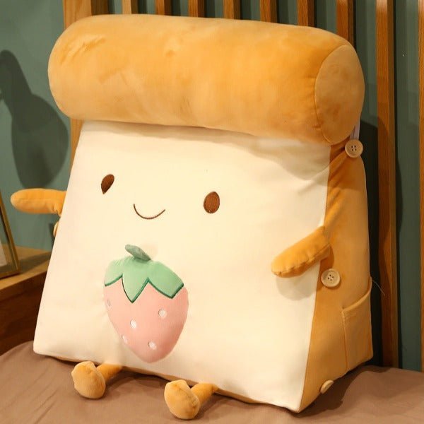 Toastie Back Support Pillow Plush Strawberry 45x40x25cm