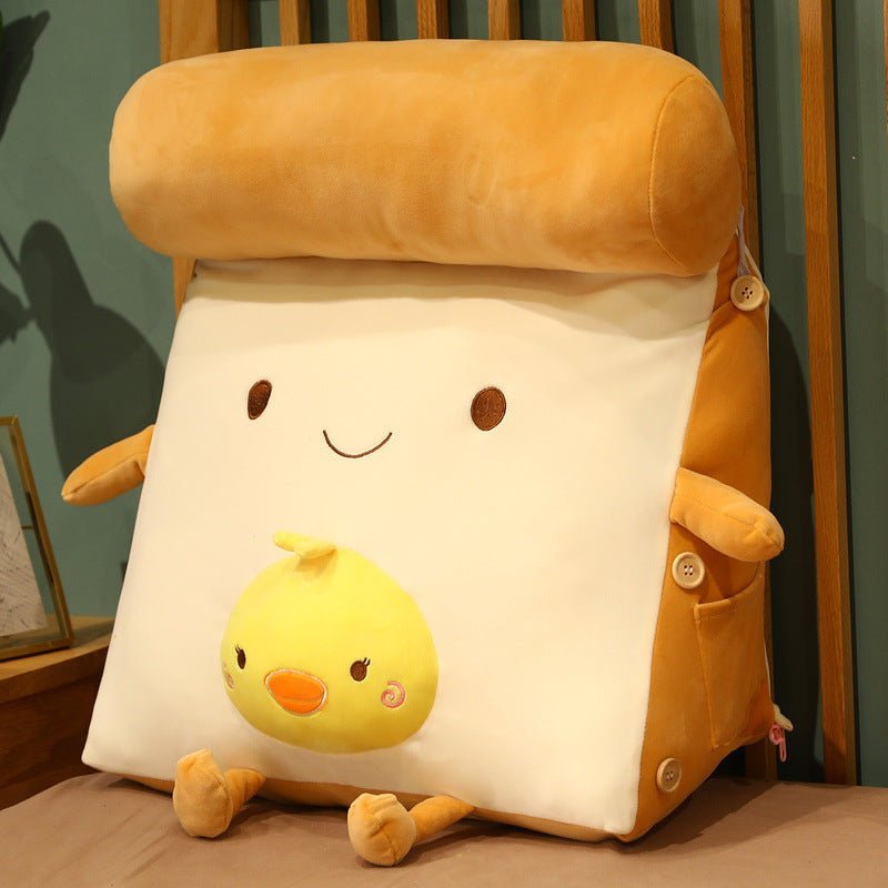 Toastie Back Support Pillow Plush Yellow Duck 45x40x25cm